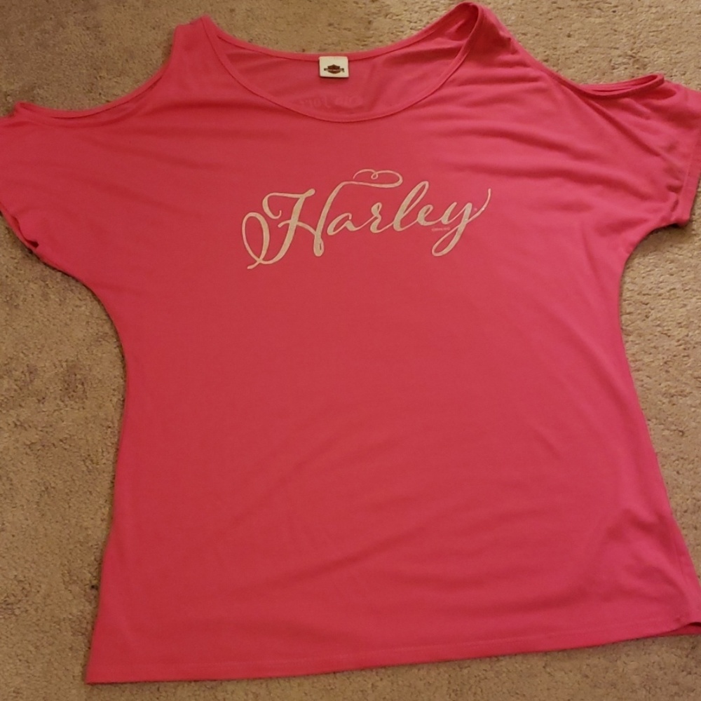 Harley Davidson pink shirt